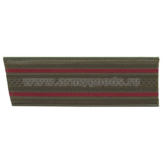 Погоны оливк. 2 крап. пр. (со скосом) 15,5 см пластик