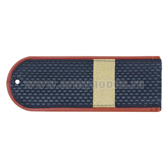 Погоны серо-син. крап. кант (ФСИН на китель) с нашит. металлиз. текстил. гал (ст. сержант) пластик