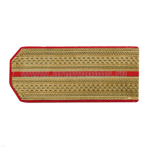 Погоны парад. зол. мет. ст/обр шир 5,5 см 1 красн. пр. (трапеция)