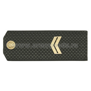 Погоны оливк. чист., укомпл. мет. фурнитурой (мл. сержант) пластик