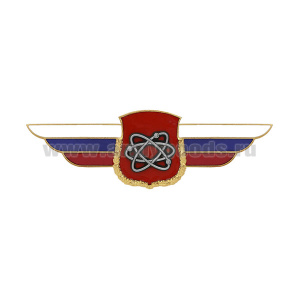 Значок мет. Должностной знак начальника объекта (ядерное обеспечение) (№104)