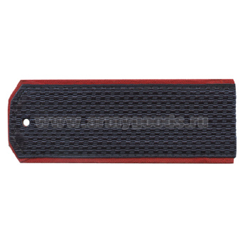 Погоны синие (красн. кант) чистые (Следственный комитет) (ширина синего галуна - 45 мм, общая ширина - 50 мм)