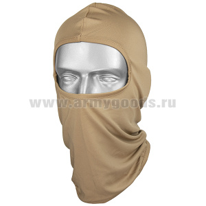 Маска-подшлемник (100% полиэстер) песочная