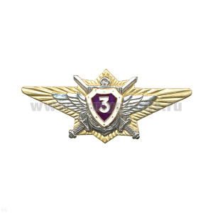 Значок мет. Классность офиц. ВС РФ 3 класс