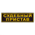 Нашивка на спину пластизол. Судебный пристав