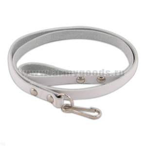 Шнур страховочный кожаный белый