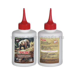 Масло нейтральное ружейное "РУСАК" с добавлением тефлона (120 мл)