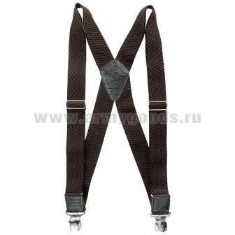 Подтяжки рифленые "Ратник" коричневые