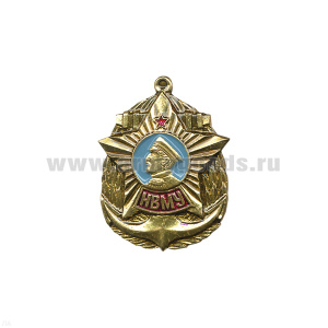 Значок мет. НВМУ мал. на пимсе
