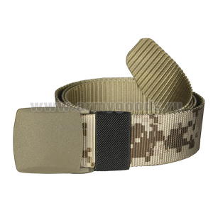 Ремень брючный тесьма (ширина 37 мм) с пластиковой пряжкой-зажимом бежевая цифра