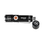 Фонарь карманный с держателем (с зарядкой от USB)