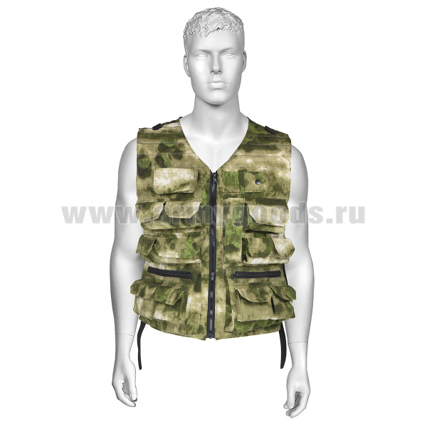 Жилет разгрузочный тактический Охотник (Rip-Stop) "мох" (A-TACS FG)