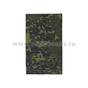 Ф/пог. "русская цифра" вышит. оливк. (ст. лейтенант) на липучке (пластик)