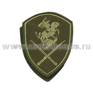 Шеврон вышит. Росгвардия Северо-Кавказский ВО (Управление) полевой на липучке