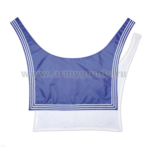 Гюйс ДМБ без рисунка шелк светлый с нашитой тесьмой