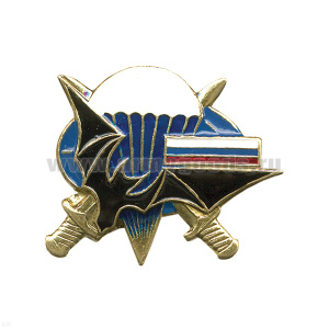 Значок мет. Летуч. мышь (сбоку), парашют, 2 меча