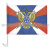 Флажок на автомобильном флагштоке Служба внешней разведки