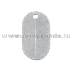 Жетон овал. ст/обр (алюм.) пустой