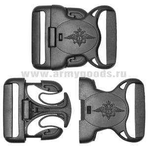 Пряжка пласт. с орлом МВД черная (для ремня Полиции)