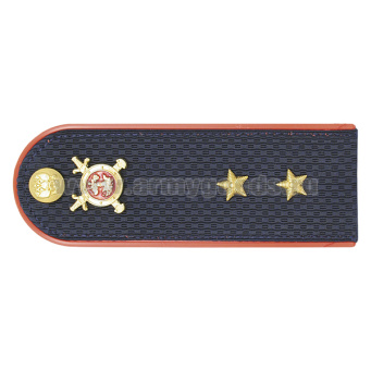 Погоны Полиции (ОВД) на китель, укомплектованные мет. фурнитурой (прапорщик) пластик