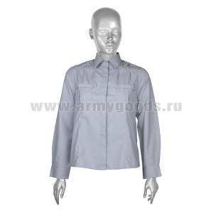 Блуза женская (дл.рук.) серая ФСИН
