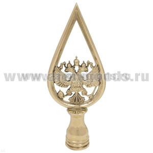 Навершие на древко с орлом РФ (бронза)