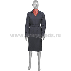 Платье форменное Полиция летнее с ДЛИННЫМ рукавом (ткань габардин 300D) с платком