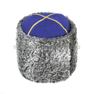 Папаха генеральская серый каракуль, верх - васильковое сукно (для генералов ФСБ и ФСО)