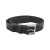 Ремень брючный кожаный (30 мм) одношпеньковый черный