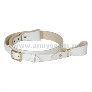 Ремень плечевой кожзам. белый