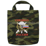 Сумка хозяйственная вышитая Спецназ Россия ("флора")
