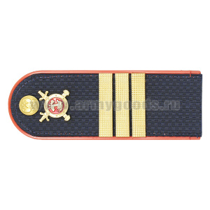 Погоны Полиции (ОВД) на китель, укомплектованные мет. фурнитурой (сержант) пластик