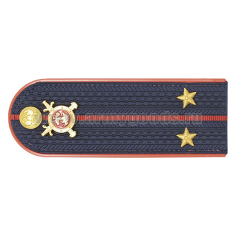 Погоны Полиции (ОВД) на китель, укомплектованные мет. фурнитурой (лейтенант) пластик