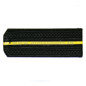 Погоны черн. 1 желт. пр. (на плащ)