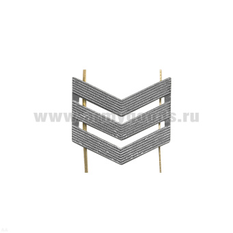 Лычка мет. ВС Сержант серебр.