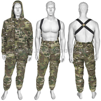 Костюм д/с Горка-5 "мультикам" "СМ" ткань Rip-Stop (с водоотталкивающей пропиткой) утепл. - флис