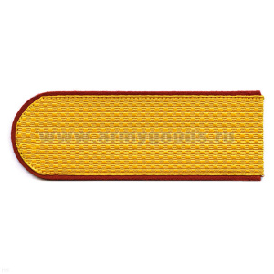 Погоны парад. зол. шелк. оранж. кант (МЧС)