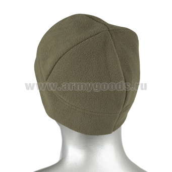 Шапка флисовая ВКБО оливковая с вышит. кокардой ("эконом")