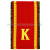 Ф/пог. (двусторонние) красн/русская цифра с пластизол. "К"