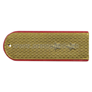 Погоны парадные золотые (металлиз.) Полиция, вышит. канителью (прапорщик)