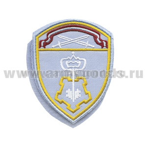 Шеврон вышит. Росгвардия Северо-Западный ВО (ВОХР) бледно-голубой (на липучке)