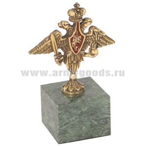 Статуэтка (литье бронза, камень змеевик) орел Сухопутных войск РФ