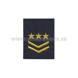 Ф/пог. Метрополитен (синие) вышит. желт. (2 лычки 3 звезды)