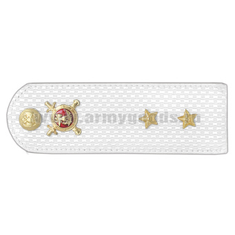 Погоны Полиции (ОВД) на белую рубашку (без канта), укомпл. мет. фурнитурой (прапорщик) пластик