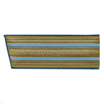 Погоны парадные зол. мет. со скосом голуб 2 пр. СССР ширина 6 см