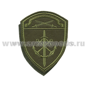 Шеврон вышит. Росгвардия Северо-Западный ВО (Морские в/ч) полевой на липучке