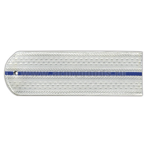 Погоны белые 1 васильк. пр. без канта Юстиция н/о на рубашку