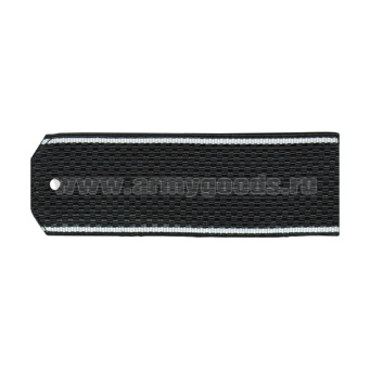 Погоны черн. бел. кант (15 см)