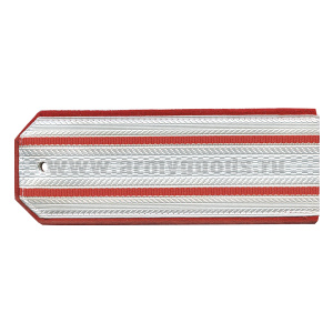 Погоны белые (красн. кант) 2 красн. пр. (Следственный комитет)