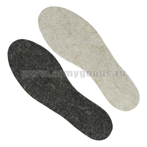 Стельки войлочные (состав: шерсть ,фольга, лён) универсальный размер